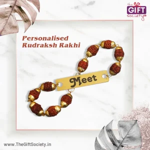 Customized rudraksh rakhi