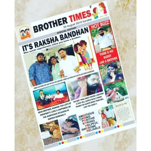 Personalised Brother-Sister Newspaper