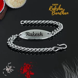 Personalized bracelet for rakhi
